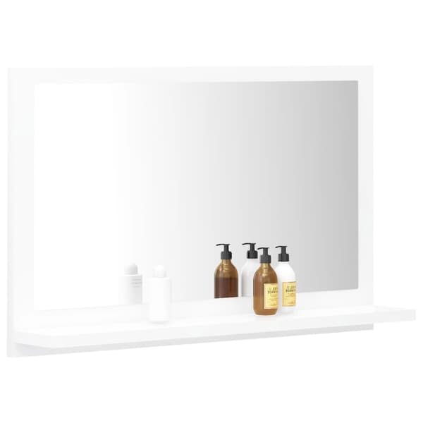vidaXL Badrumsspegel vit 60x10,5x37 cm konstruerat trä Vit