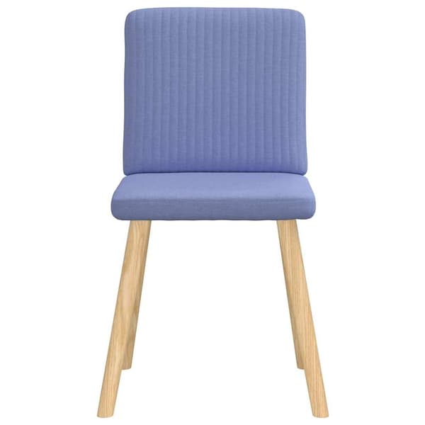 vidaXL Matstolar 6 st Jeans blått tyg Blå