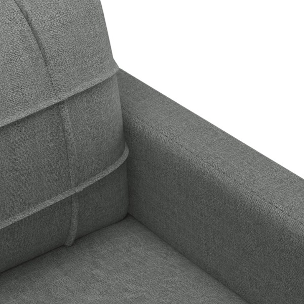 vidaXL Soffa 2-sits mörkgrå 120 cm tyg Grå