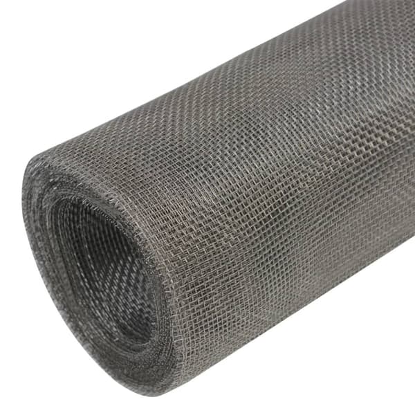 vidaXL Nät 100x500 cm rostfritt stål 202 Silver