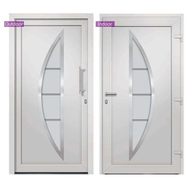 vidaXL Ytterdörr vit 98x190 cm Vit
