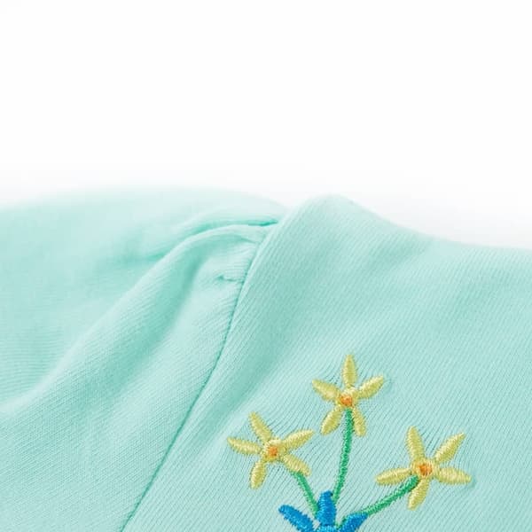 vidaXL T-shirt för barn aquablå 128 Blå