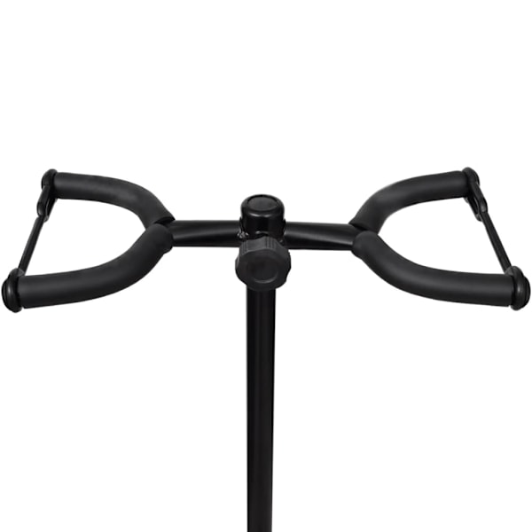 vidaXL Gitarrställ vikbar 66-80cm dubbel Svart