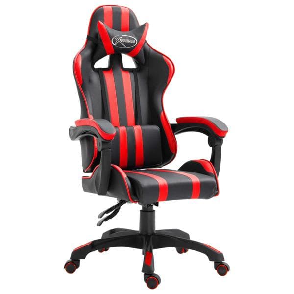 vidaXL Gamingstol röd konstläder Röd