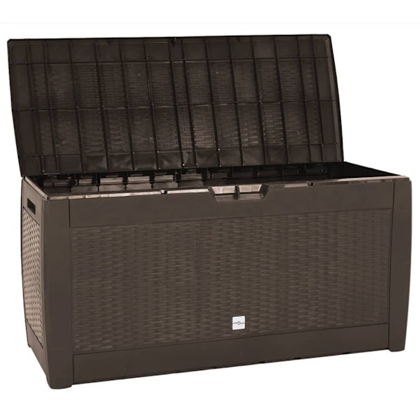 vidaXL Dynbox brun 119x48x60 cm polypropen Brun