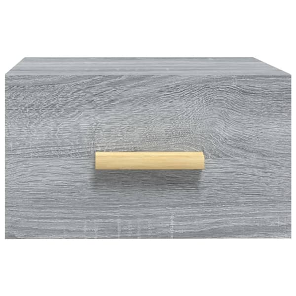 vidaXL Väggmonterade sängbord grå sonoma 35x35x20 cm Grå