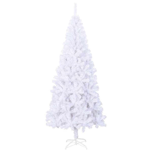 vidaXL Plastgran L 240 cm vit Vit