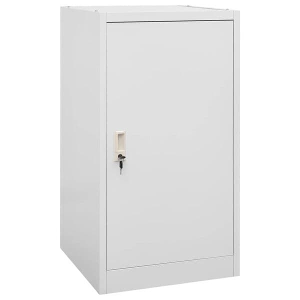 vidaXL Sadelskåp ljusgrå 53x53x105 cm stål grå