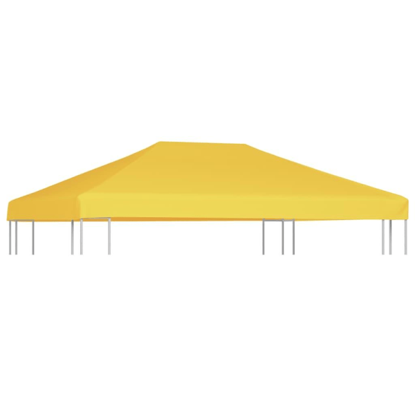 vidaXL Paviljongtak 270 g/m² 4x3 m gul Gul