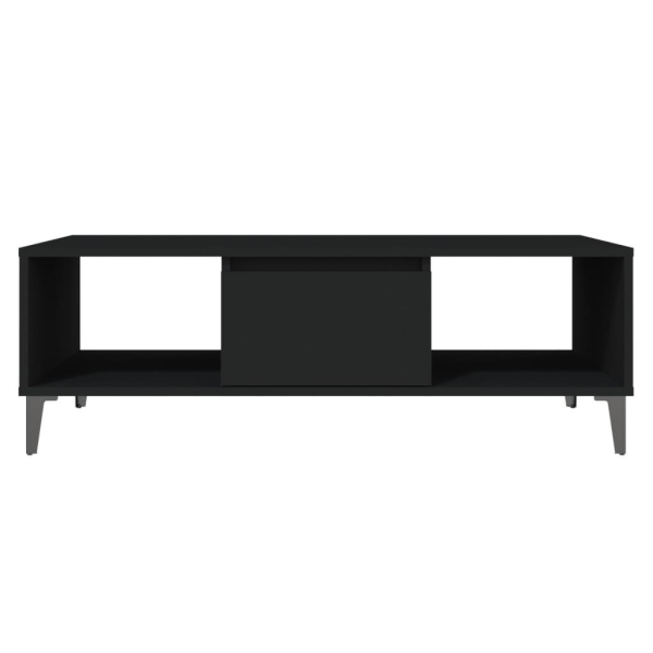 vidaXL Soffbord svart 103,5x60x35 cm spånskiva Svart