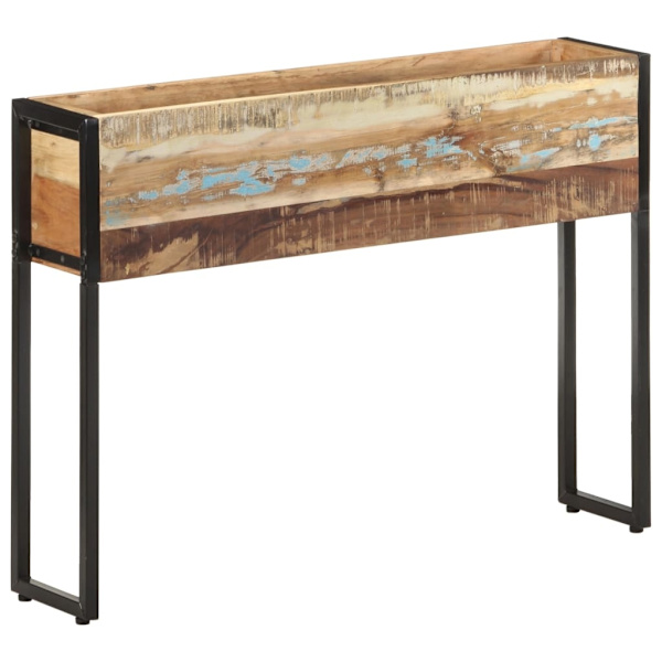 vidaXL Odlingslåda 90x20x68 cm massivt återvunnet trä multifärg