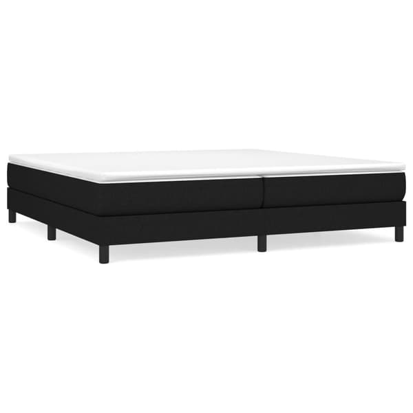 vidaXL Ramsäng svart 200x200 cm tyg Svart