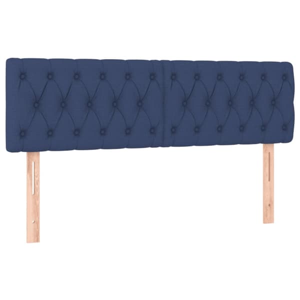 vidaXL Huvudgavlar 2 st blå 72x7x78/88 cm tyg Blå