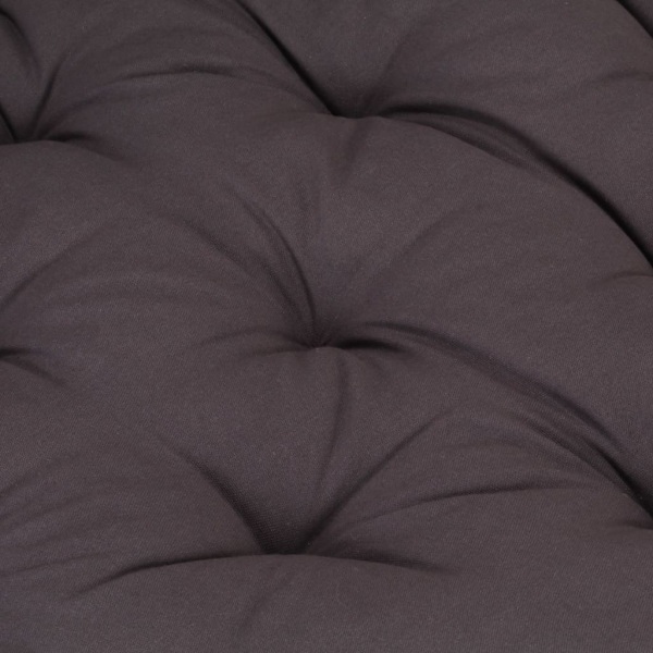 vidaXL Dyna till pallsoffa bomull 120x80x10 cm antracit Antracit