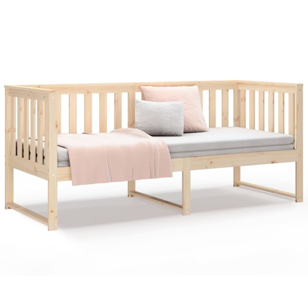 vidaXL Dagbädd 75x190 cm massivt furu Brun