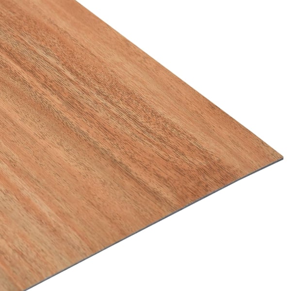 vidaXL Självhäftande golvplankor 5,11 m² PVC naturlig Brun