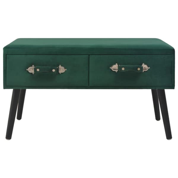 vidaXL Soffbord grön 80x40x46 cm sammet Grön