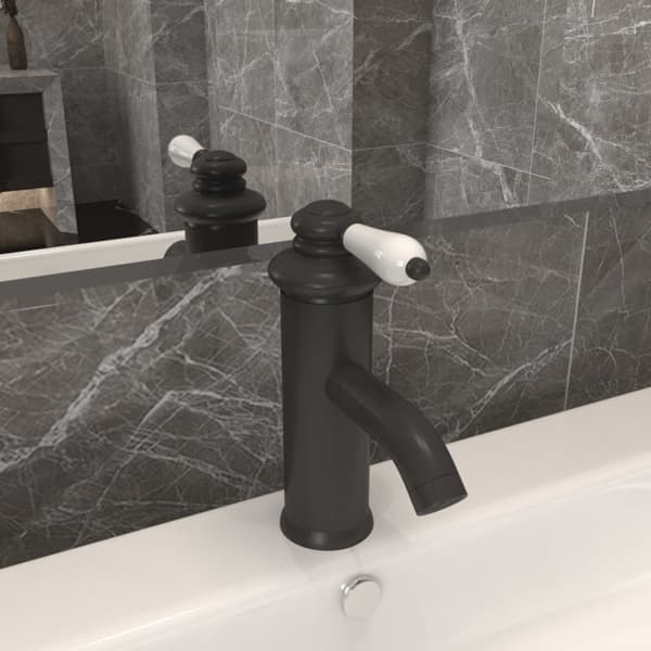 vidaXL Badrumsblandare grå 130x180 mm grå