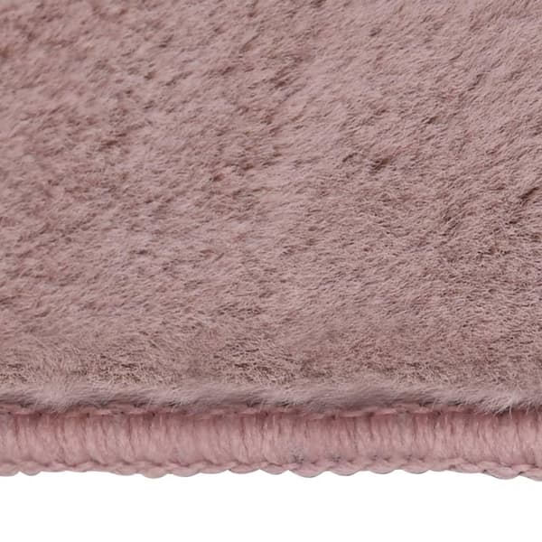 vidaXL Matta konstpäls 200x300 cm gammelrosa Rosa