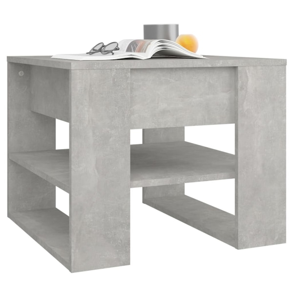 vidaXL Soffbord betonggrå 55,5x55x45 cm konstruerat trä grå