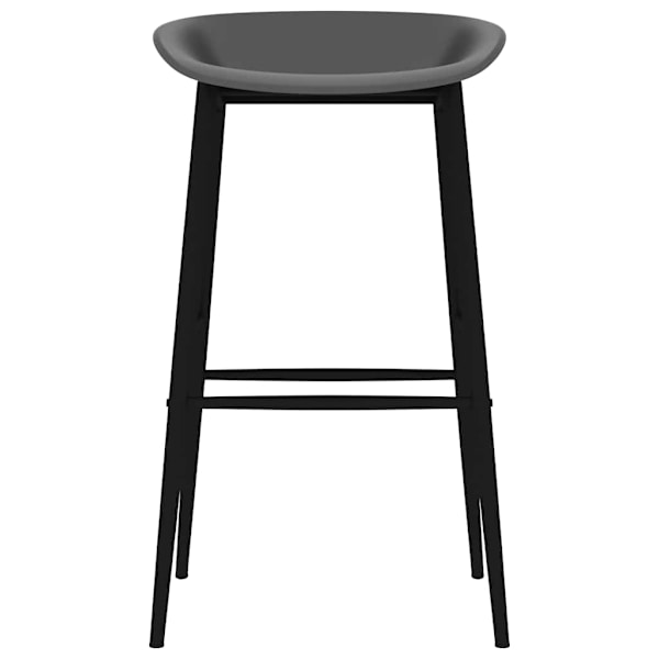 vidaXL Barstolar 4 st grå grå