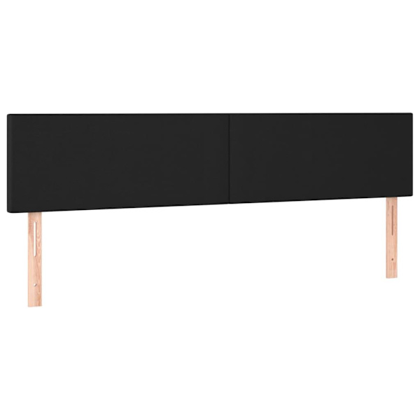 vidaXL Huvudgavlar 2 st svart 100 x 5 x 78/88 cm konstläder Svart