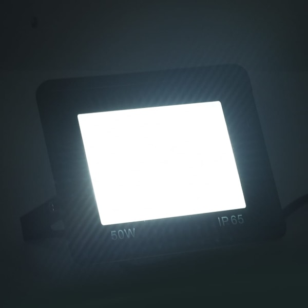 vidaXL Strålkastare 2 st 50 W LED kallvit Svart