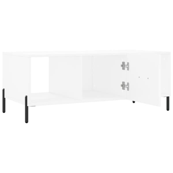 vidaXL Soffbord vit 102x50x40 cm konstruerat trä Vit