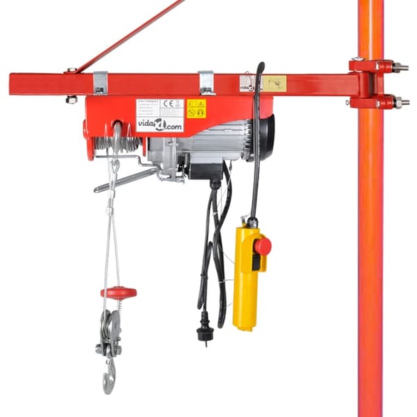 vidaXL Vinschfäste 300-600 kg Röd