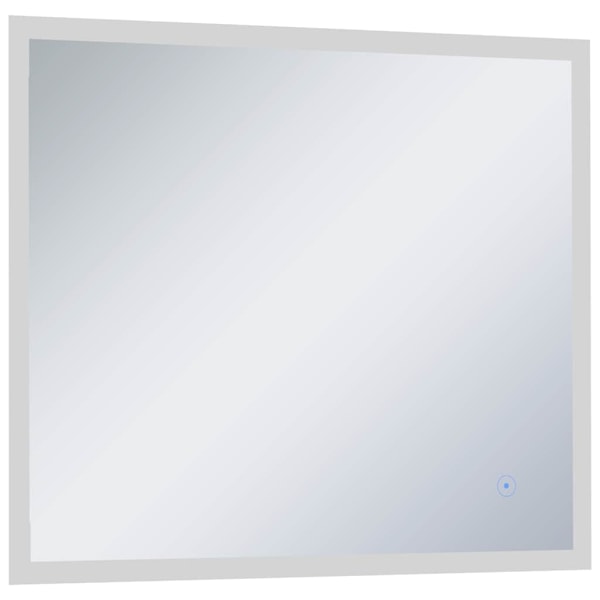 vidaXL Badrumsspegel LED med touch-sensor 60x50 cm Silver