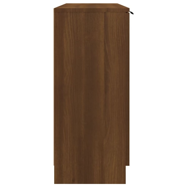 vidaXL Skänk brun ek 90,5x30x70 cm konstruerat trä Brun