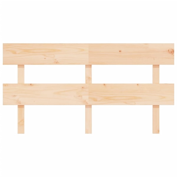 vidaXL Sänggavel vit 154x3x81 cm massiv furu Brun
