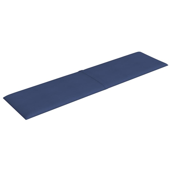 vidaXL Väggpaneler 12 st blå 60x15 cm tyg 1,08 m Blå