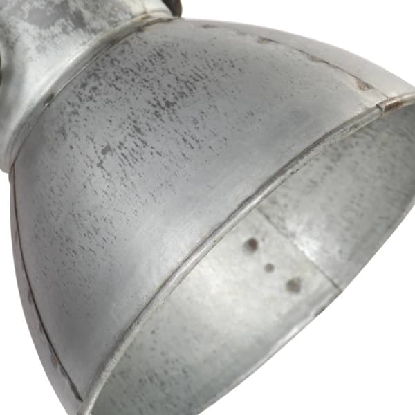 vidaXL Industriell vägglampa silver 65x25 cm E27 Silver