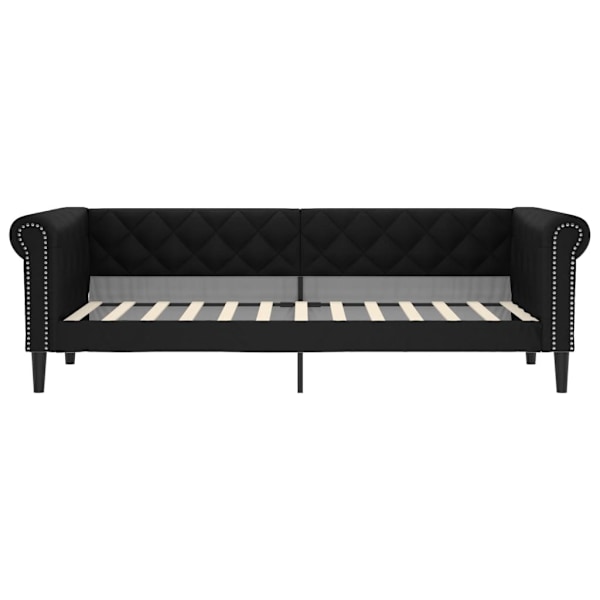 vidaXL Dagbädd svart 90x200 cm konstläder Svart