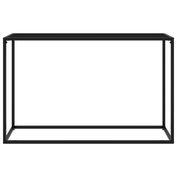 vidaXL Konsolbord svart 120x35x75 cm härdat glas Svart