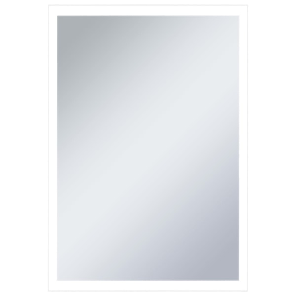 vidaXL Badrumsspegel LED 60x80 cm Silver