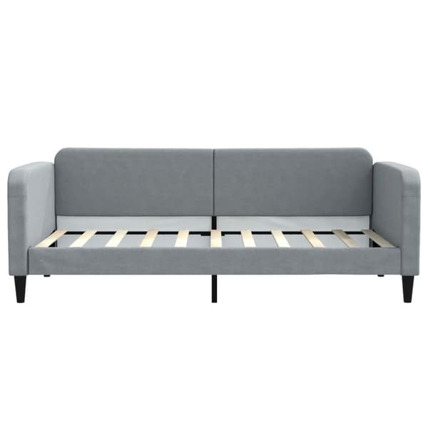 vidaXL Dagbädd ljusgrå 90x190 cm tyg Grå