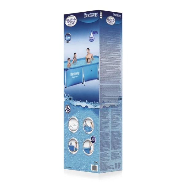 Bestway Pool Steel Pro 300x201x66 cm Blå