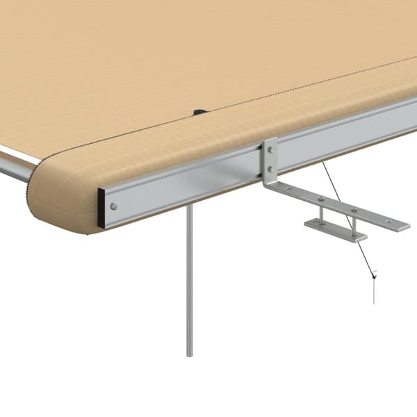 vidaXL Husvagnsmarkis 3x3x2,15 m beige Beige