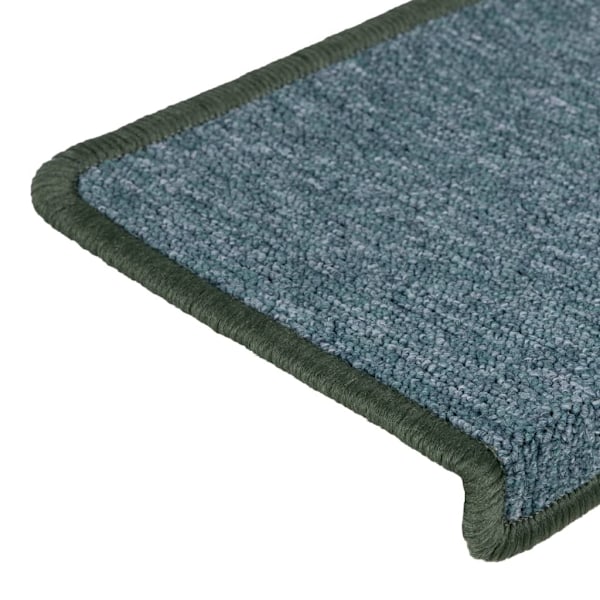 vidaXL Trappstegsmattor 15 st 65x21x4 cm grön Grön