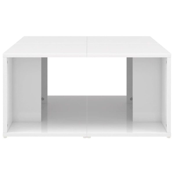 vidaXL Soffbord 4 delar vit högglans 33x33x33 cm konstruerat trä Vit