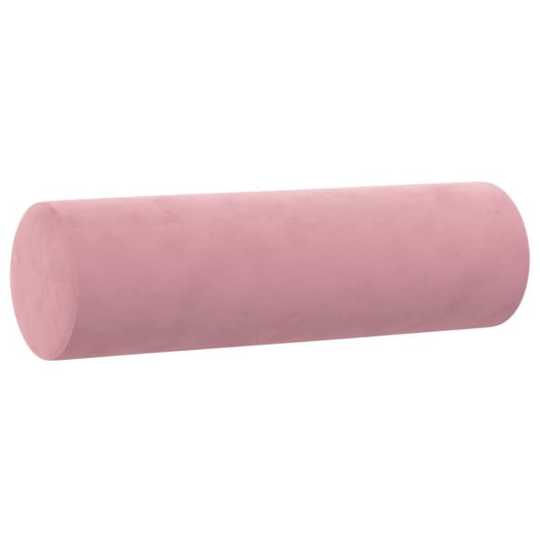 vidaXL 2-sitssoffa med prydnadskuddar rosa 120 cm sammet Rosa