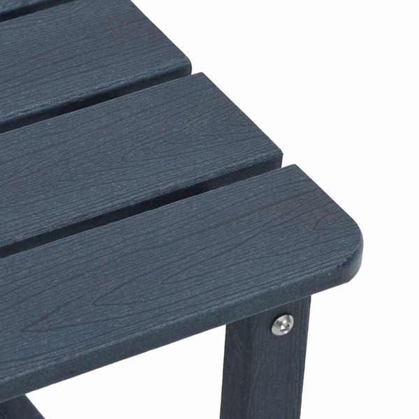 vidaXL Trädgård Stol 3 st Marinblå polyeten Marinblå
