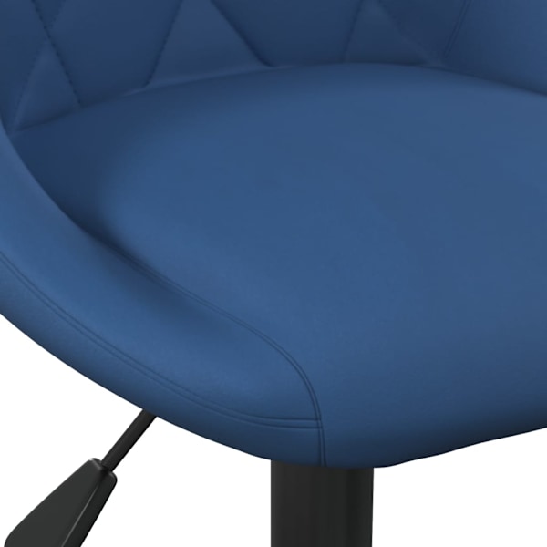vidaXL Matstol blå sammet Blå