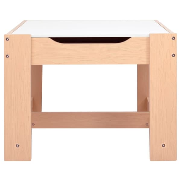 vidaXL Barnbord med 2 stolar MDF Brun