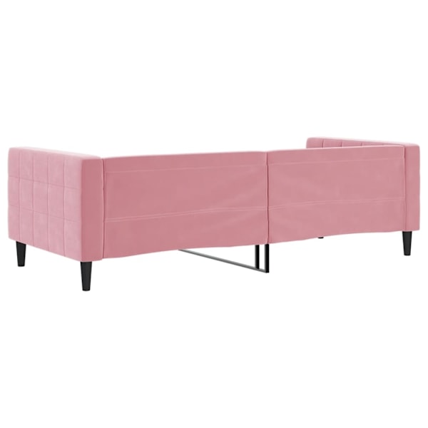 vidaXL Dagbädd rosa 90x200 cm sammet Rosa