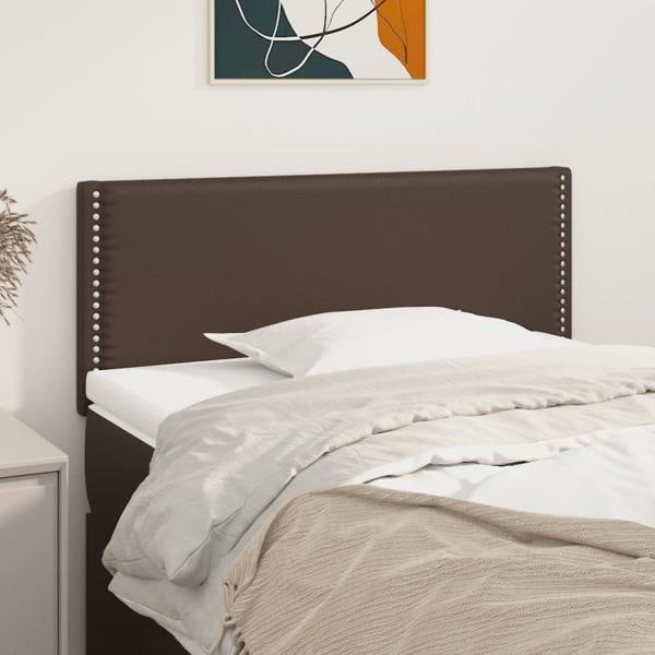 vidaXL Sänggavel brun 100x5x78/88 cm konstläder Brun
