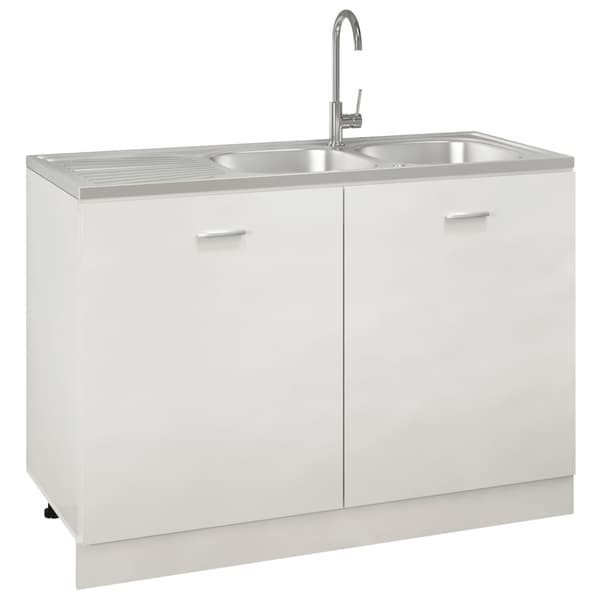 vidaXL Dubbla diskhoar silver 1200x500x155 mm rostfritt stål Silver