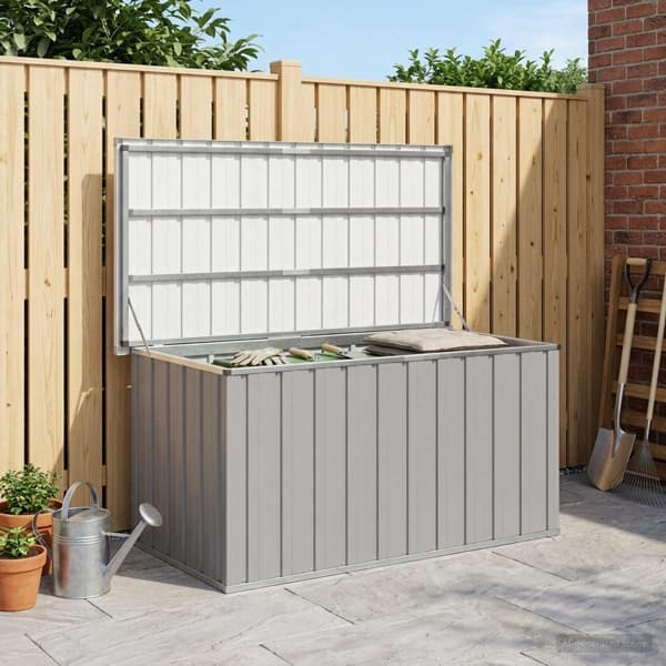 vidaXL Dynbox grå 129x67x65 cm grå